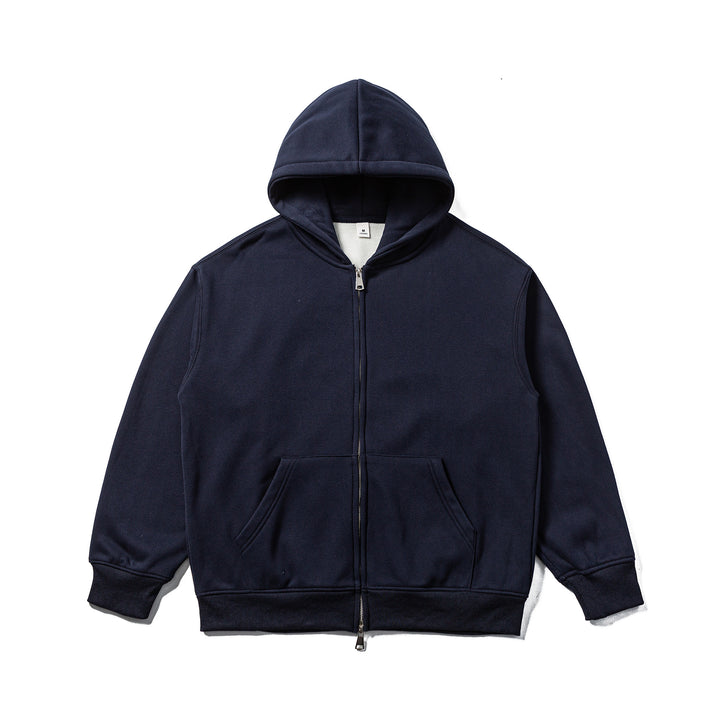 Unisex Hooded Sweat Jacket with Two-Way Zipper and Kangaroo Pocket Mune Fashion
