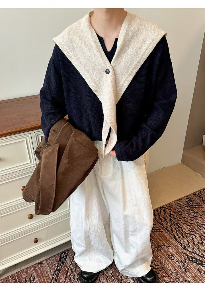 Women's sporty striped sweater with oversized fit Mune Fashion