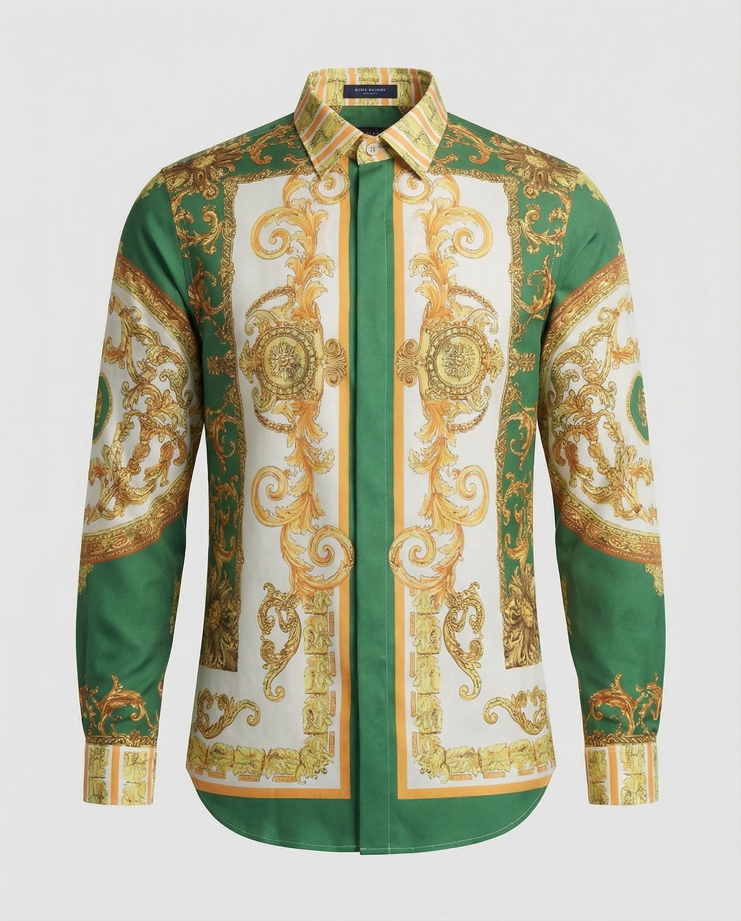 Men's Luxury Shirt with Impressive Baroque Pattern Mune Fashion