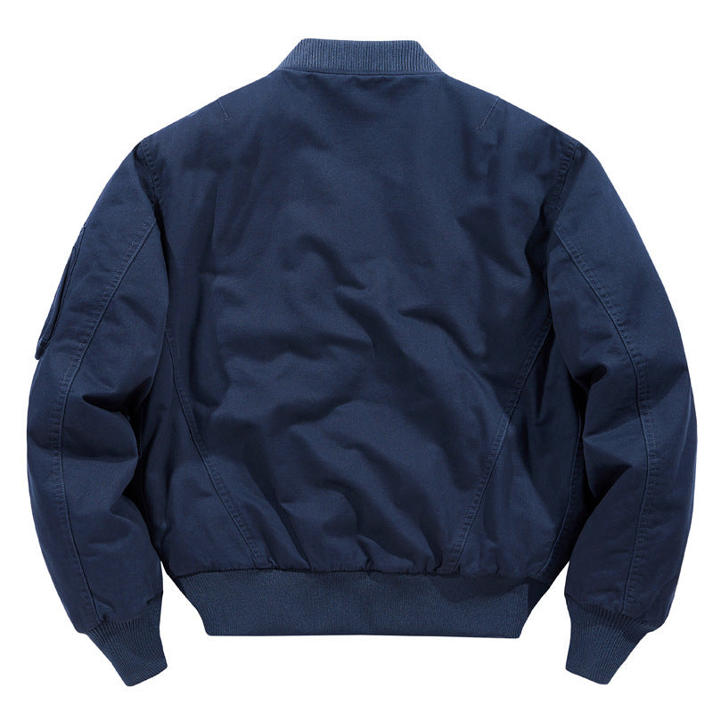 Men's Casual Bomber Jacket with Quilted Lining Mune Fashion