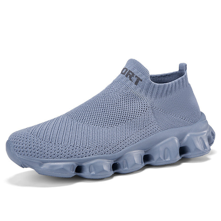 Unisex nan seamless knit slip-on with sock-like shaft and sculpted cushioning sole Mune Fashion