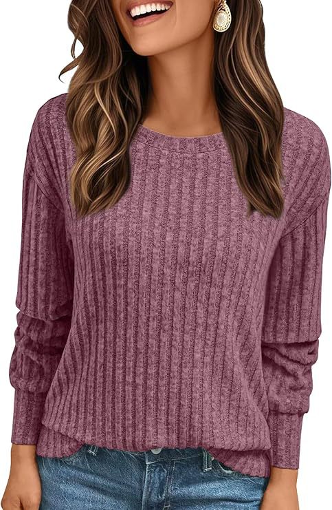 Women's Structured Ribbed Sweatshirt with Chenille Look and Relaxed Fit Mune Fashion