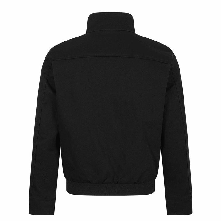 Unisex Short-cut Canvas Field Blouson with Buckle Placket, Utility Pockets and High Standing Collar Mune Fashion