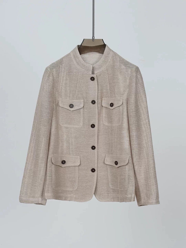 Ladies Fashionable Summer Jacket made of Lightweight Fabric Mune Fashion