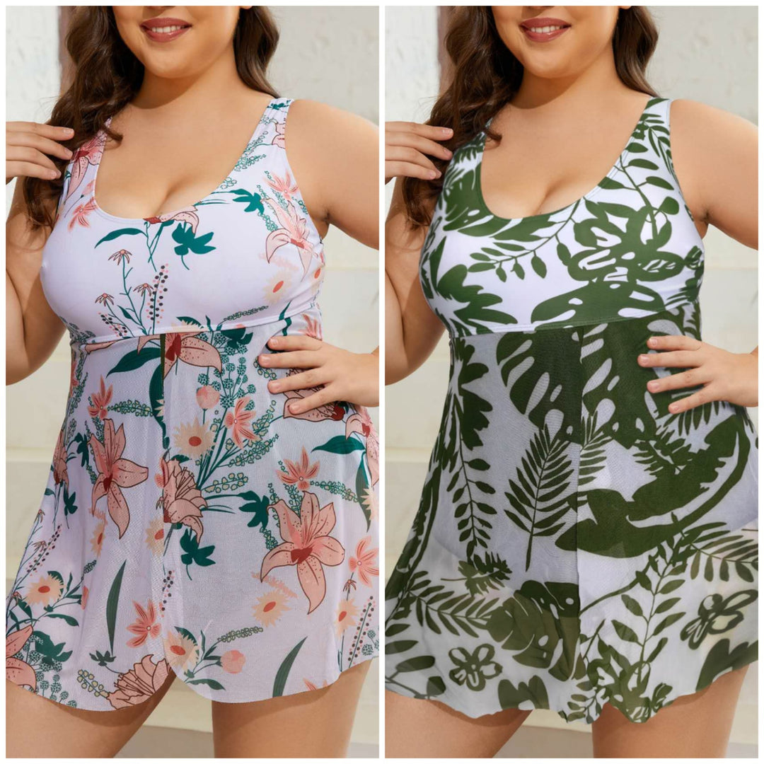 Women's swimwear with floral overlay Mune Fashion