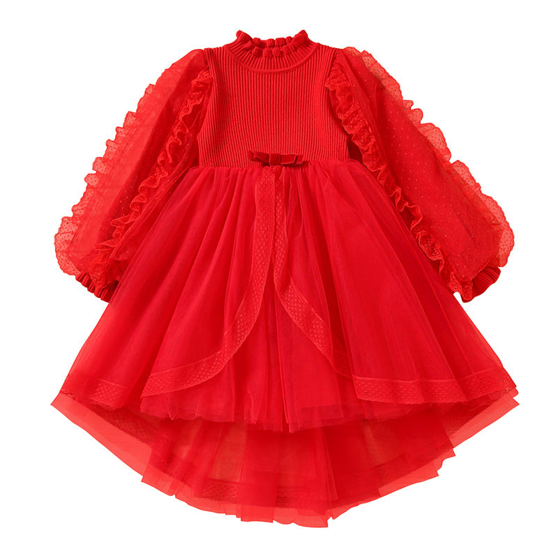 Girl Party Dress with Ruffle Details Mune Fashion