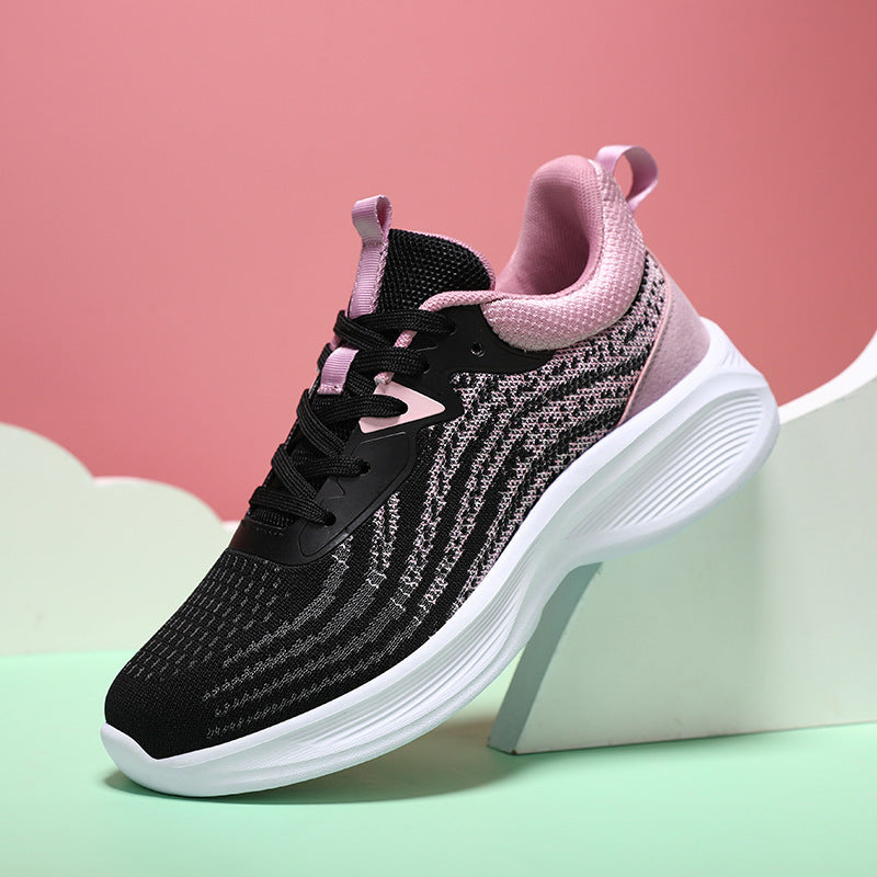 Women's lightweight knit-fit sneakers with seamless mesh upper and ergonomic cushioning Mune Fashion