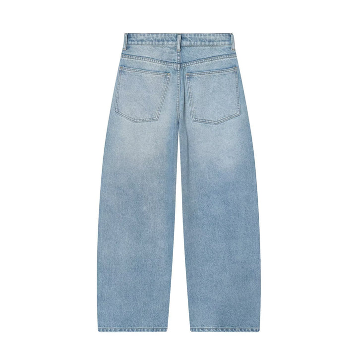 Women’s cropped wide-cut jeans with high waist and front seam details Mune Fashion