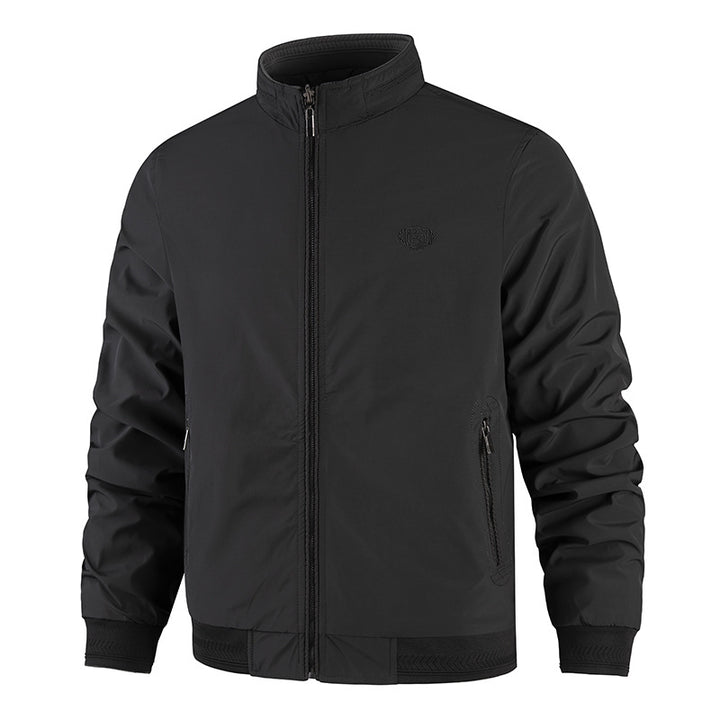 Men's Fashion Transitional Jacket with High Collar and Practical Side Pockets Mune Fashion