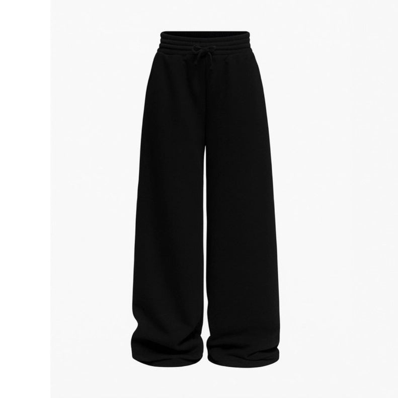 Unisex nan locker falling lounge pants with elastic drawstring waist, side pockets and straight leg Mune Fashion