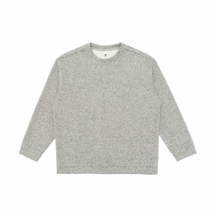 Unisex fine structure sweatshirt with round neckline and oversized silhouette Mune Fashion