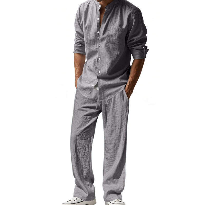 Men's Airy Shirt and Pants Set Mune