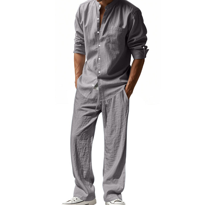 Men's Airy Shirt and Pants Set Mune