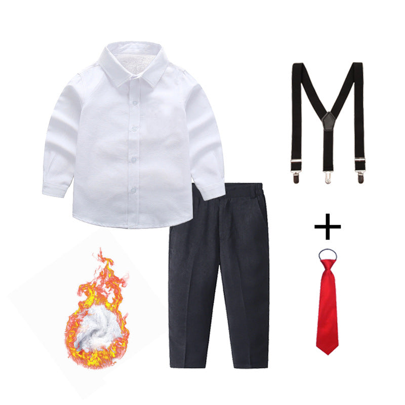 Women’s Formal Suit with Shirt, Pants, Suspenders, and Bow Tie Mune Fashion