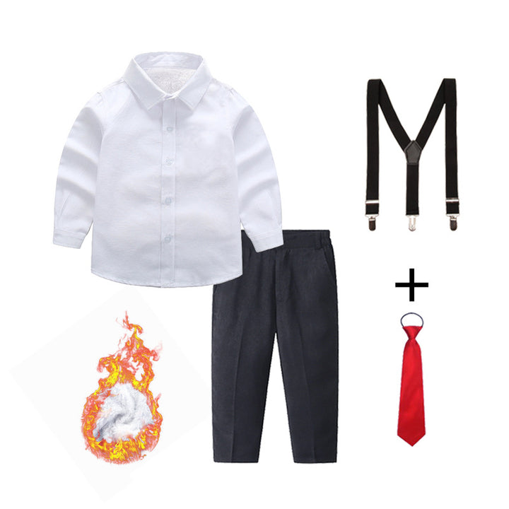 Women’s Formal Suit with Shirt, Pants, Suspenders, and Bow Tie Mune Fashion