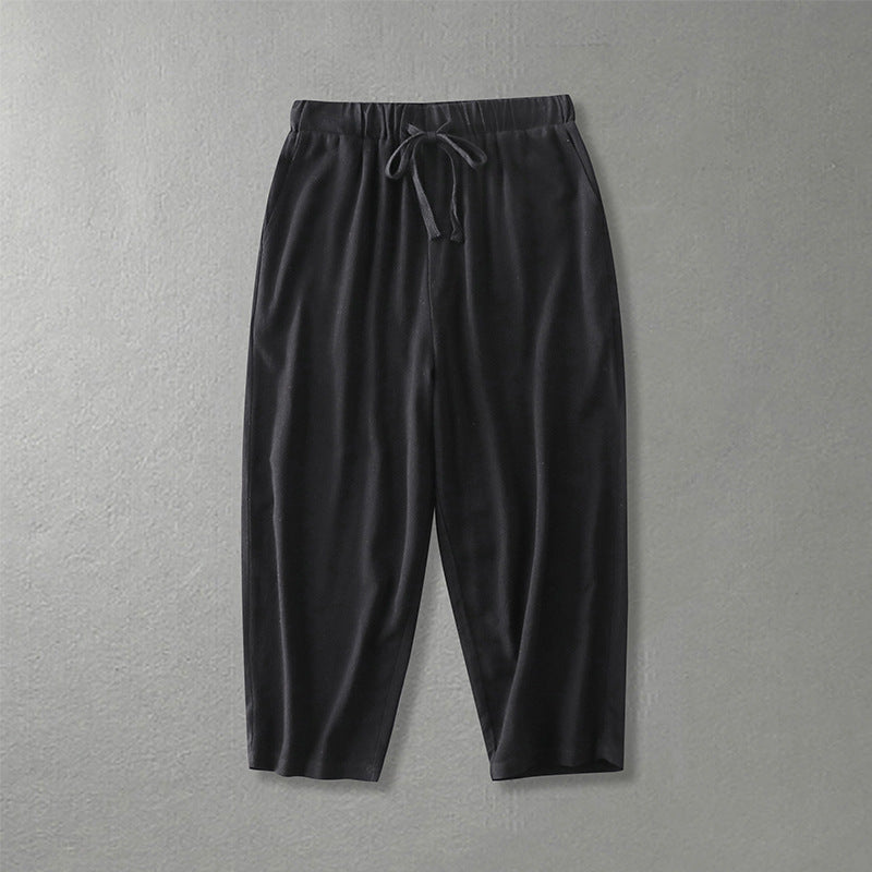 Women's loosely cut leisure pants with elastic waistband and drawstring Mune Fashion