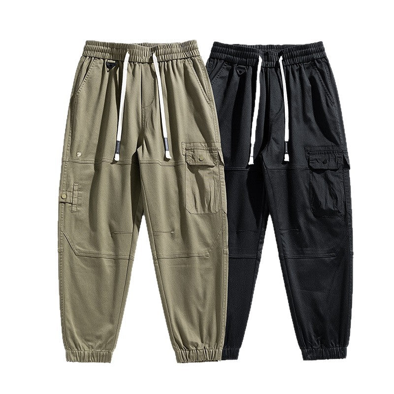 Men's Tactical Cargo Joggers with Elastic Comfort Waistband, Multi-Pocket Design and Knee Panels Mune Fashion