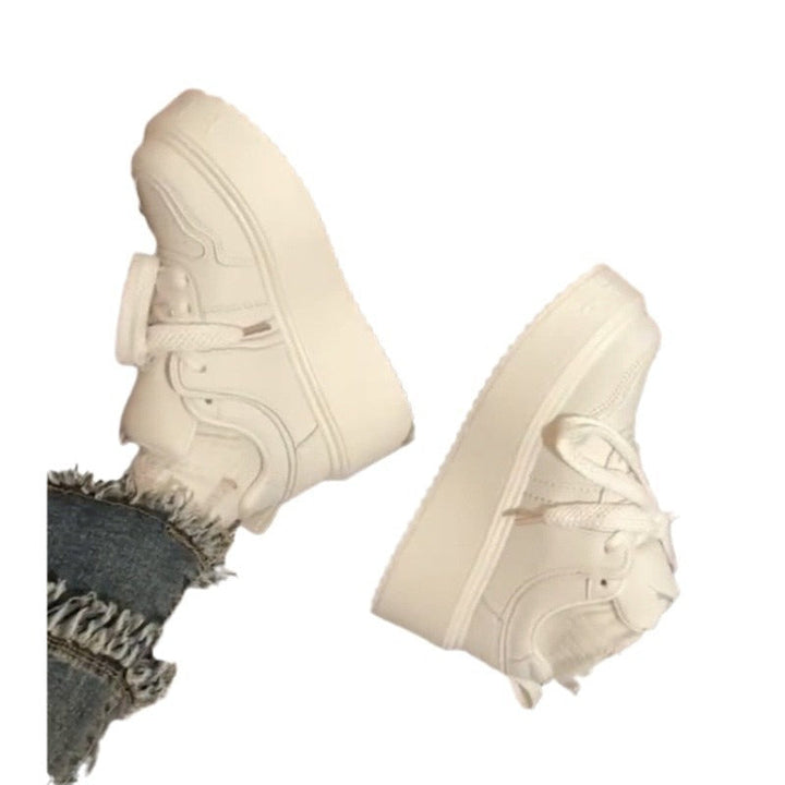 Women's Chunky Sneakers with Stable Platform Sole and Breathable Upper Material Mune Fashion