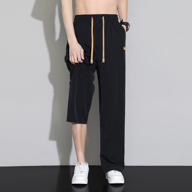 Men's sporty casual pants with innovative design