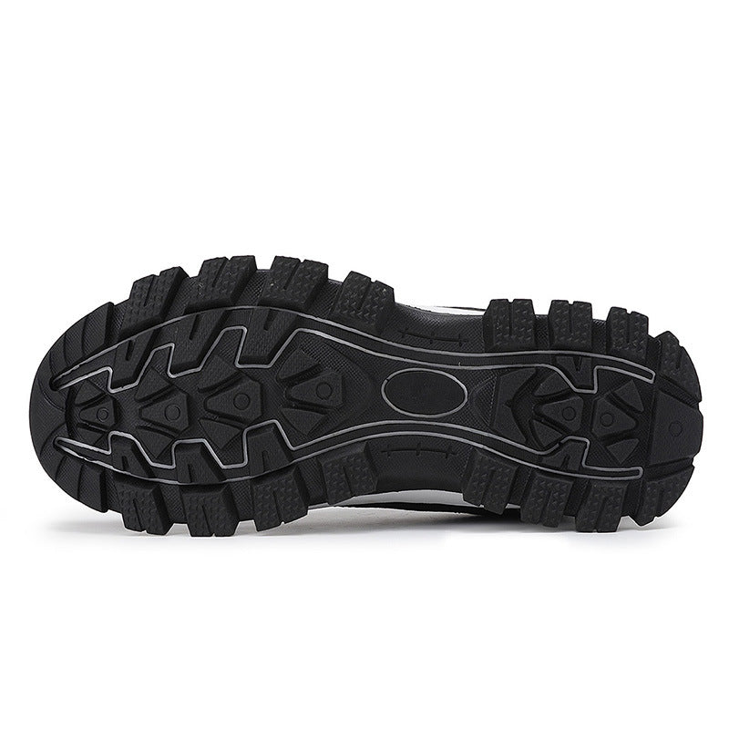 Men's robust laced casual sneakers with deep stud profile, padded shaft and practical pull tab Mune Fashion