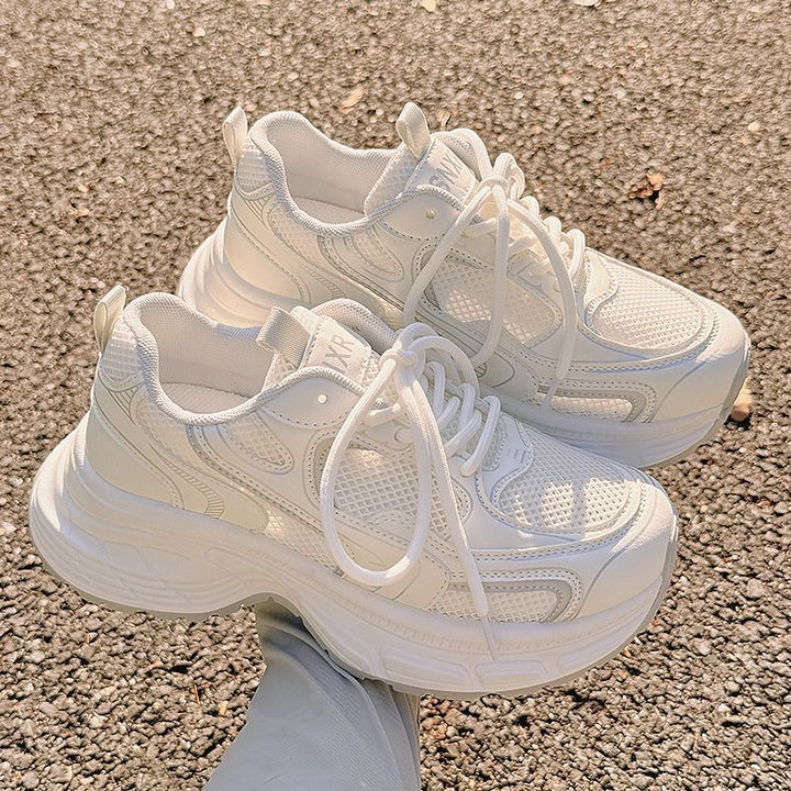 Women Chunky Sneakers with breathable mesh upper and padded sole Mune Fashion