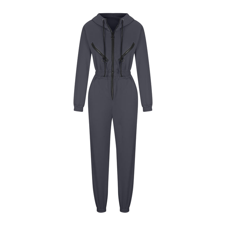 Women's short half-zip loungewear set with elastic waistband and oversized fit Mune Fashion