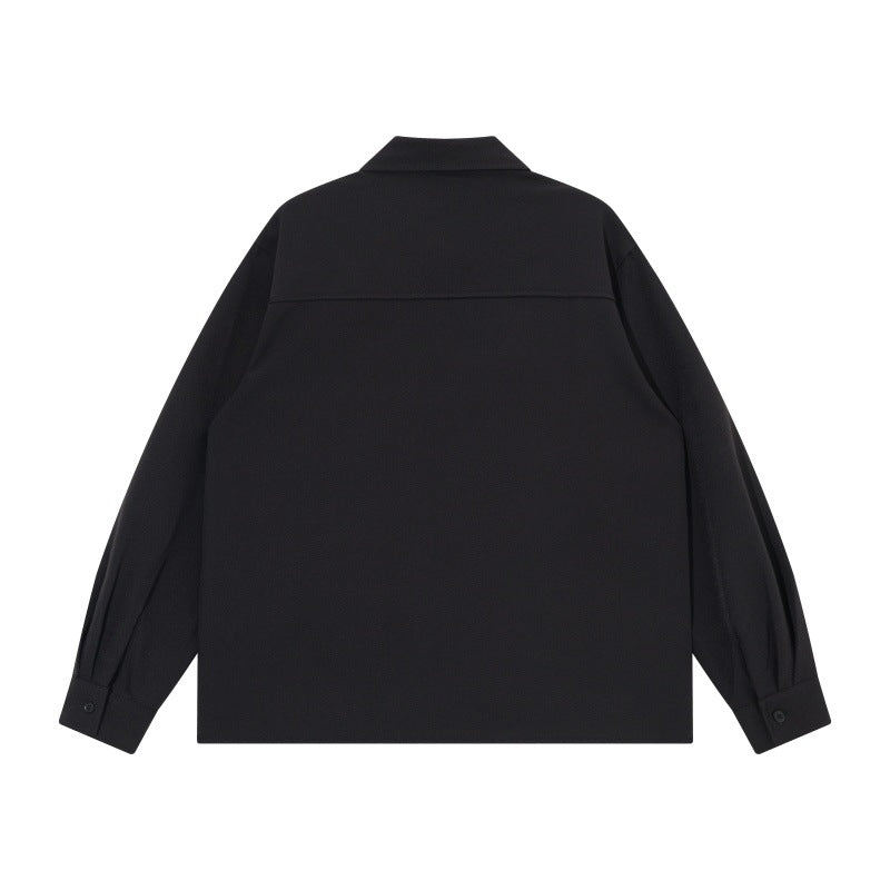Unisex Boxy Shirt Jacket with minimalist dividing seams and concealed pockets Mune Fashion