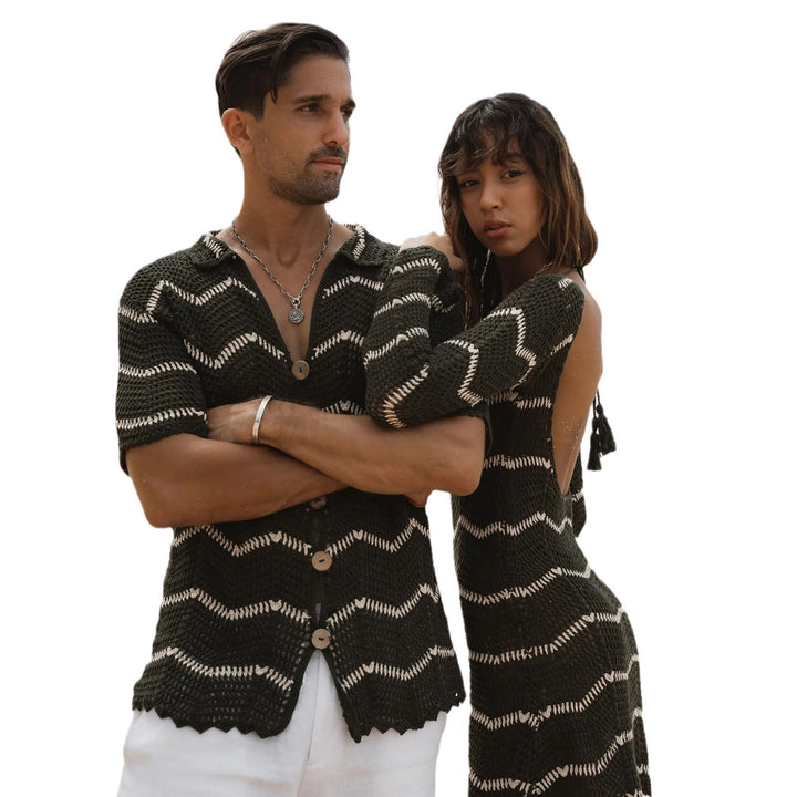 Women’s crochet dress with deep back neckline Mune Fashion