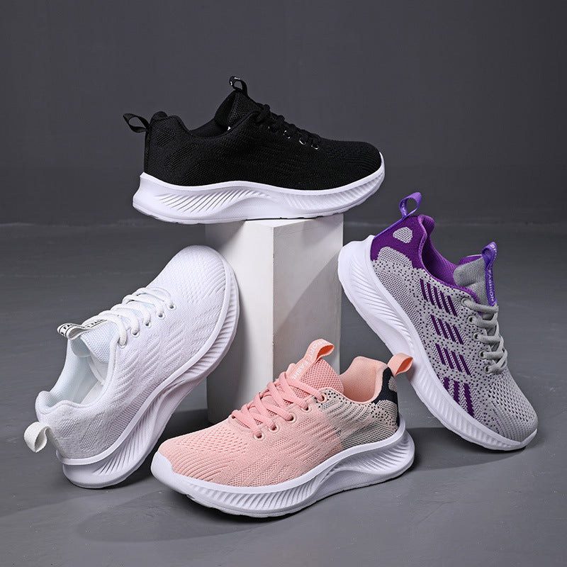Women's nan ultra-light knit casual sneaker with ergonomic cushioning core sole and pull tab Mune Fashion