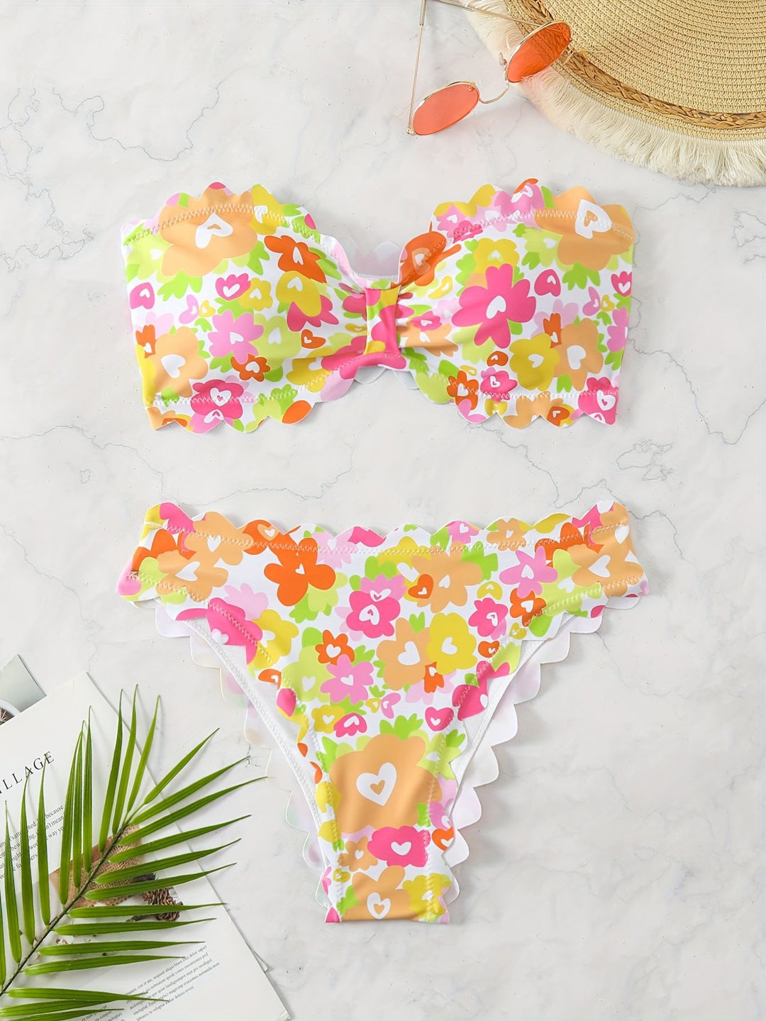 Women's Bikini Set with Floral Pattern Mune Fashion