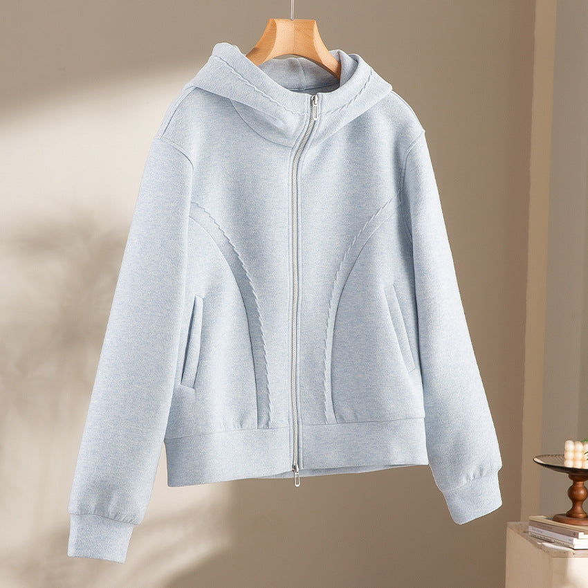 Women's Soft High-Waist Jogging Pants made of Teddy Fleece with Wide Leg and Drawstring Mune Fashion