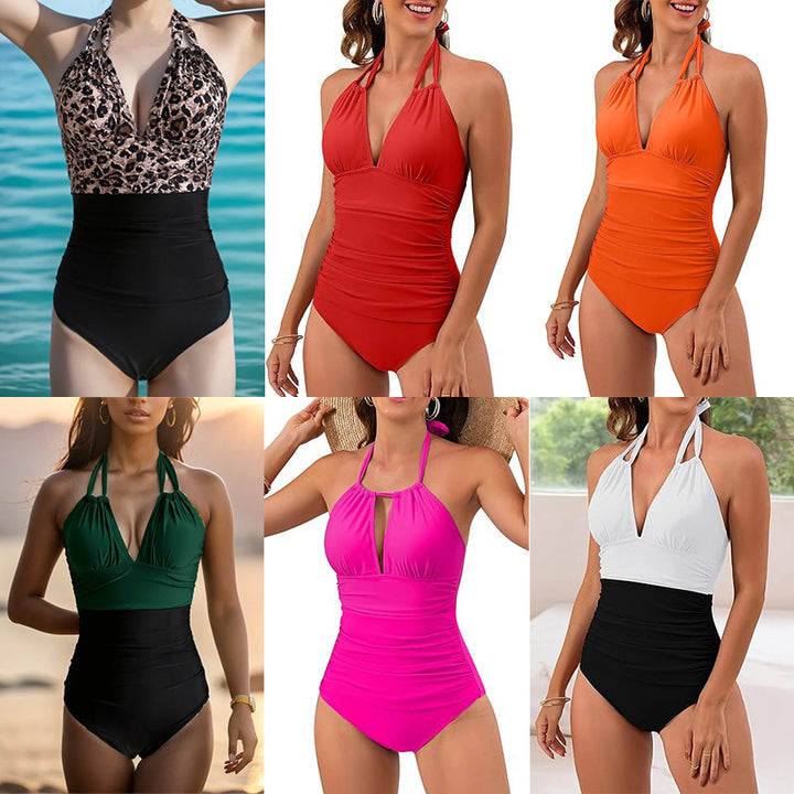 Women's Elegant High-Quality One-Piece Swimsuit with Flattering Ruffle Design Mune Fashion