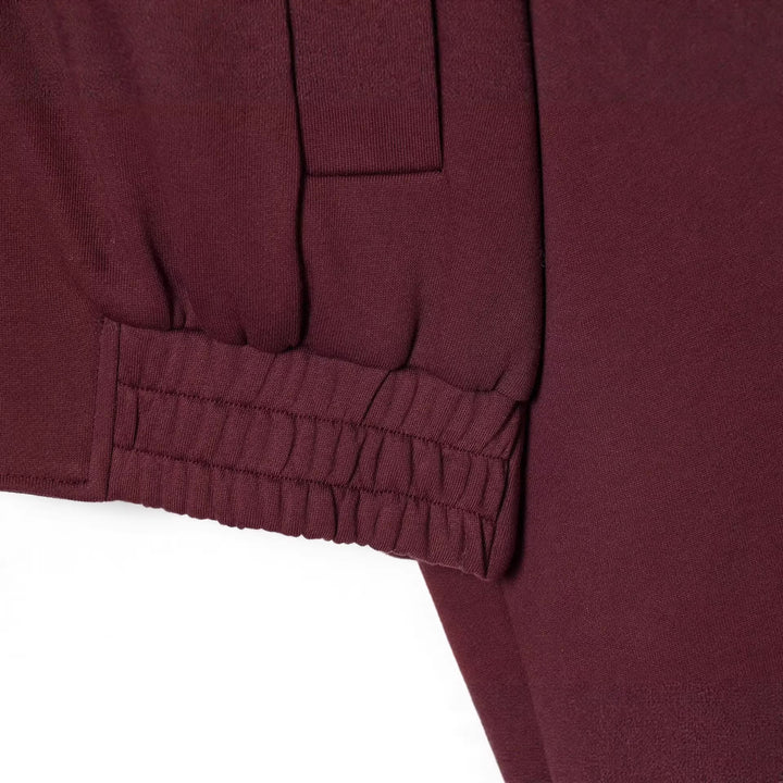 Women Cropped Sweat Bomber Jacket with High Stand-up Collar and Elastic Waistband Mune Fashion