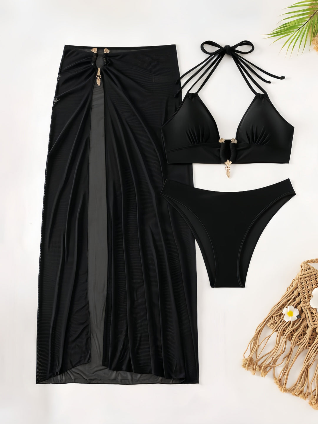 Ladies bikini set with elegant wrap skirt and refined details Mune Fashion