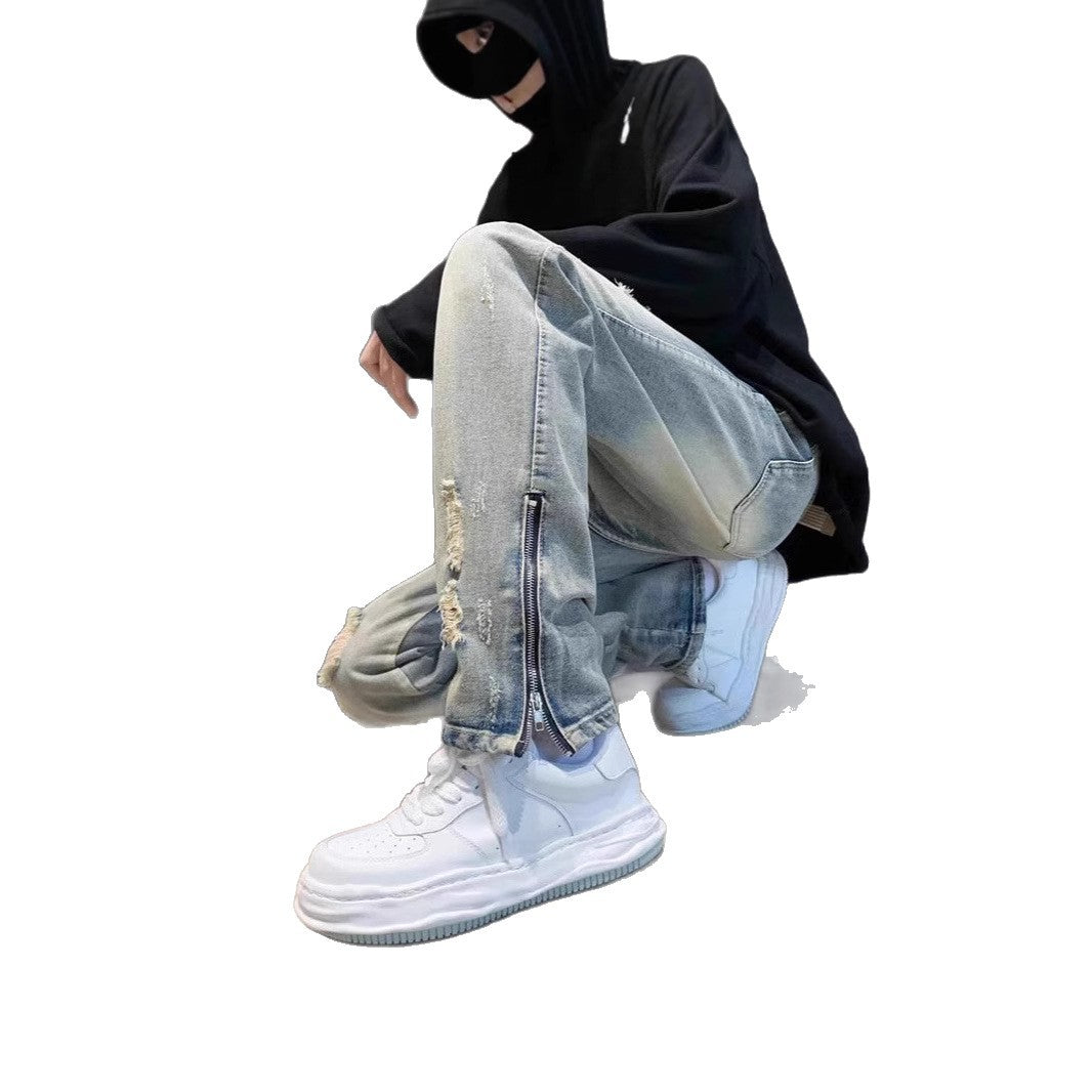 Men's Casual Destroyed Jeans Mune Fashion