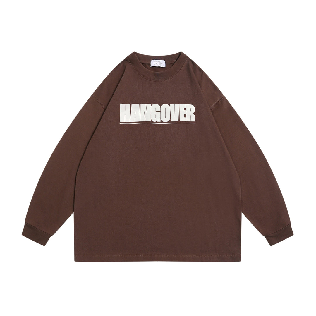 Unisex Oversize sweatshirt with distinctive typo print, ribbed round neck and extended sleeves Mune Fashion