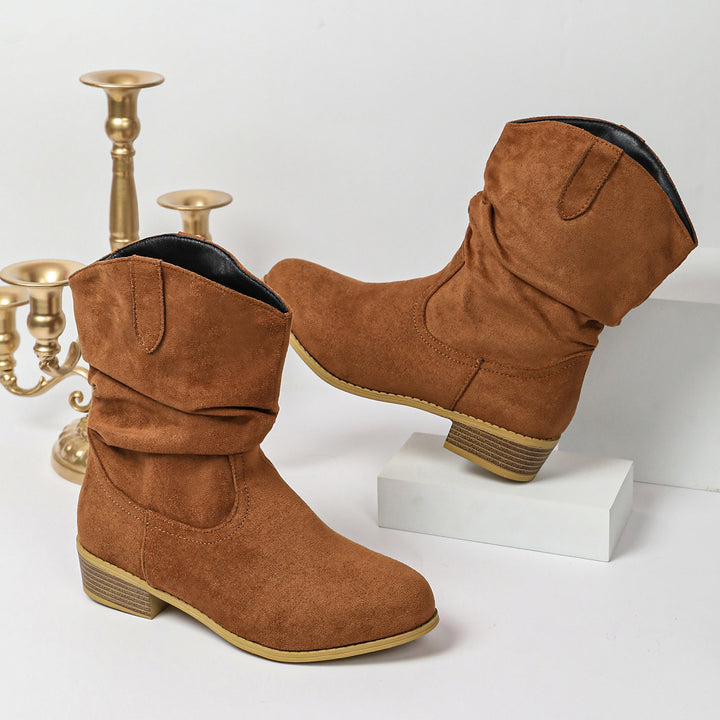 Women's Fashion Ankle Boots made of Suede Mune Fashion