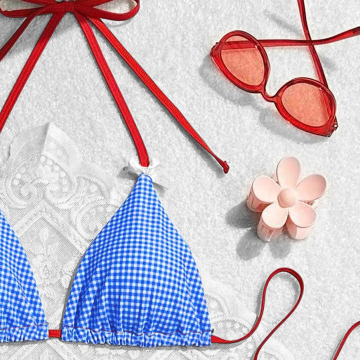 Women's triangle bikini in checkered cut Mune Fashion
