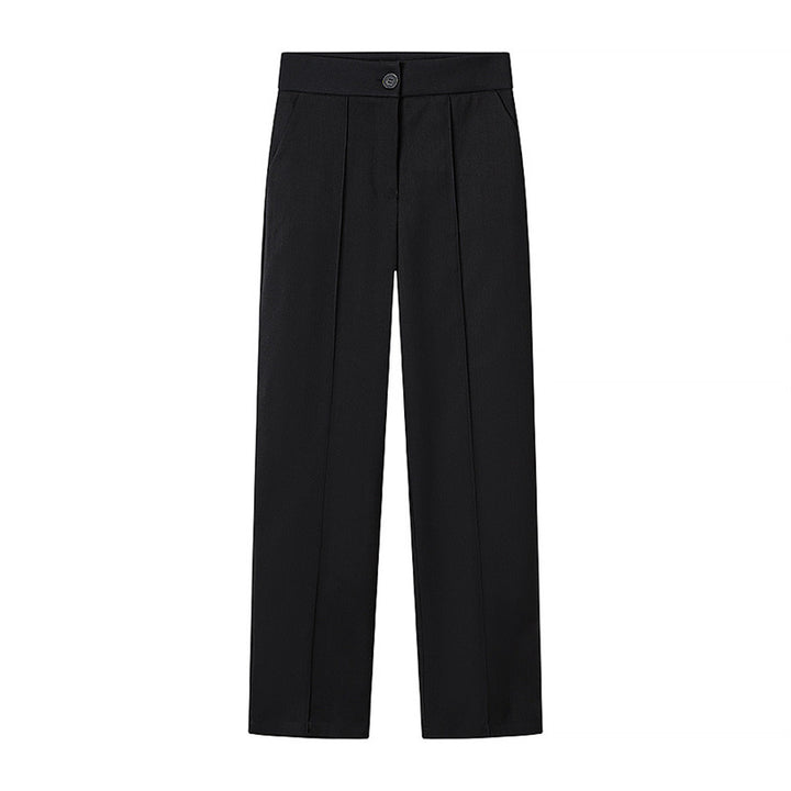 Women's Wide Suit Trousers with Pleat and High Waist Mune Fashion