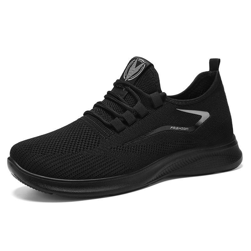 Men's breathable knit sneakers with sock-like shaft and flexible comfort sole Mune Fashion
