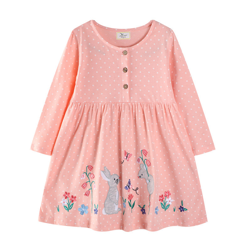 Girls dress with cute bunny motif Mune Fashion