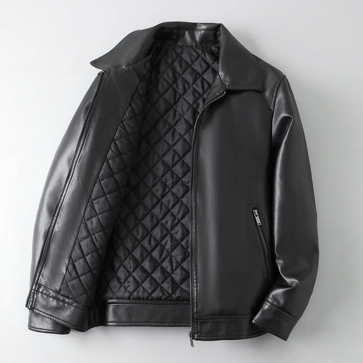 Men's Trendy and Durable Faux Leather Jacket Mune Fashion