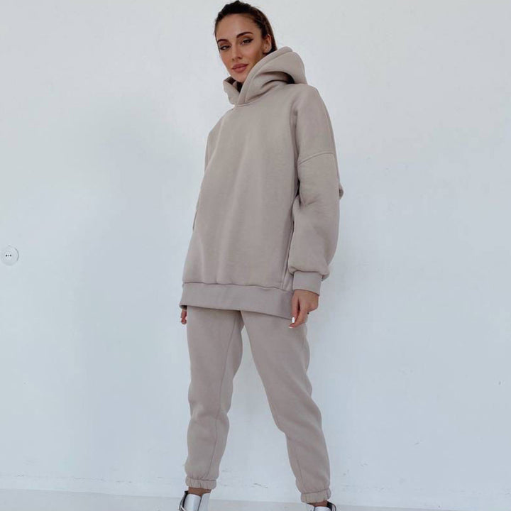 Women's oversized hoodie loungewear set with extra large hood and tailored joggers Mune Fashion