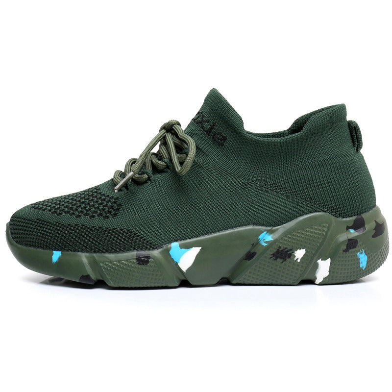 Men's sock-like knitted sneakers with seamless upper material and cushioned EVA platform sole Mune Fashion