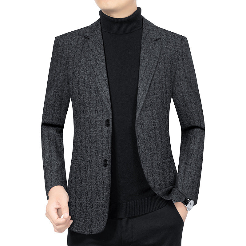 Men's Modern Single-Breasted City Blazer with Patch Pockets and Light Half Lining Mune Fashion