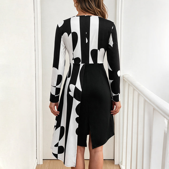 Women Elegant floral patterned Midi Dress Mune Fashion