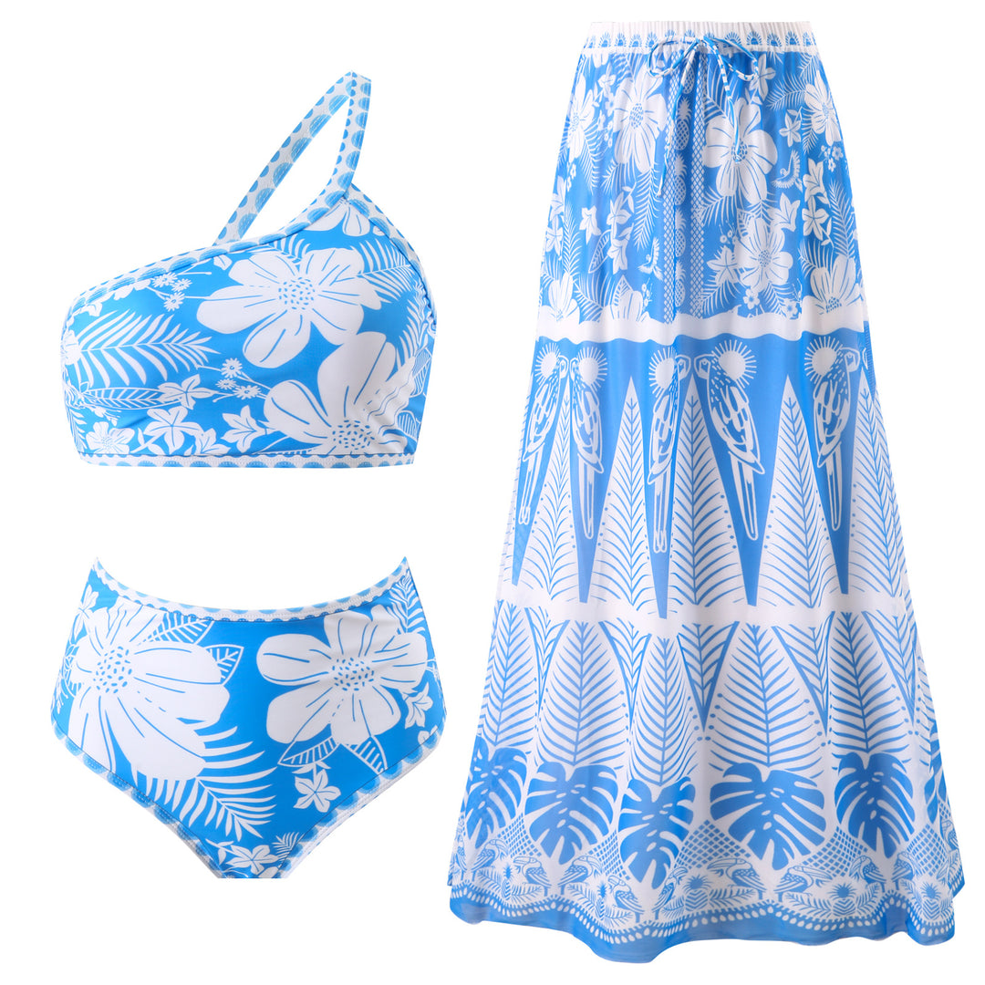 Damen Maxirock mit floralem Print und elastischem Bund Echo Archiv