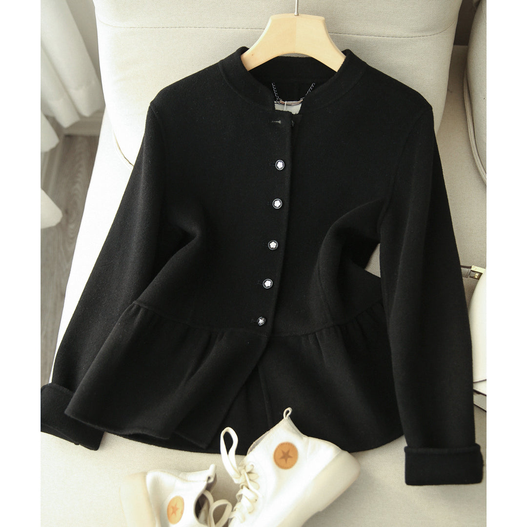 Women's Stylish Sweat Jacket with Button Details Mune Fashion