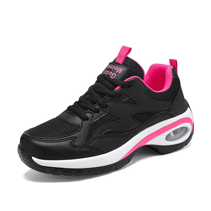 Women's non-stable everyday sneakers with ergonomic rolling sole, integrated air capsule cushioning, and breathable mesh upper Mune Fashion