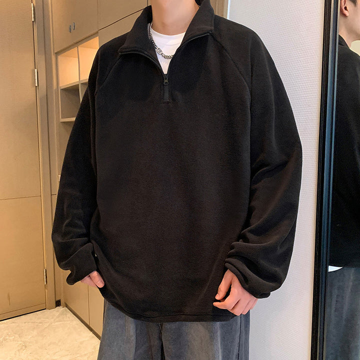Women's Sports Fleece Jacket with Stand-Up Collar Mune Fashion